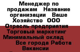 Менеджер по продажам › Название организации ­ Ваше Хозяйство, ООО › Отрасль предприятия ­ Торговый маркетинг › Минимальный оклад ­ 20 000 - Все города Работа » Вакансии   . Башкортостан респ.,Баймакский р-н